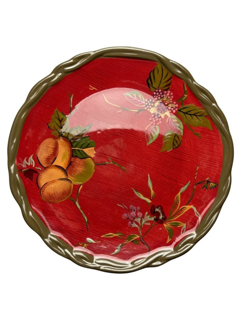 Tracy Porter Octavia Hill Collection Dinner Plate Hand-Painted Floral